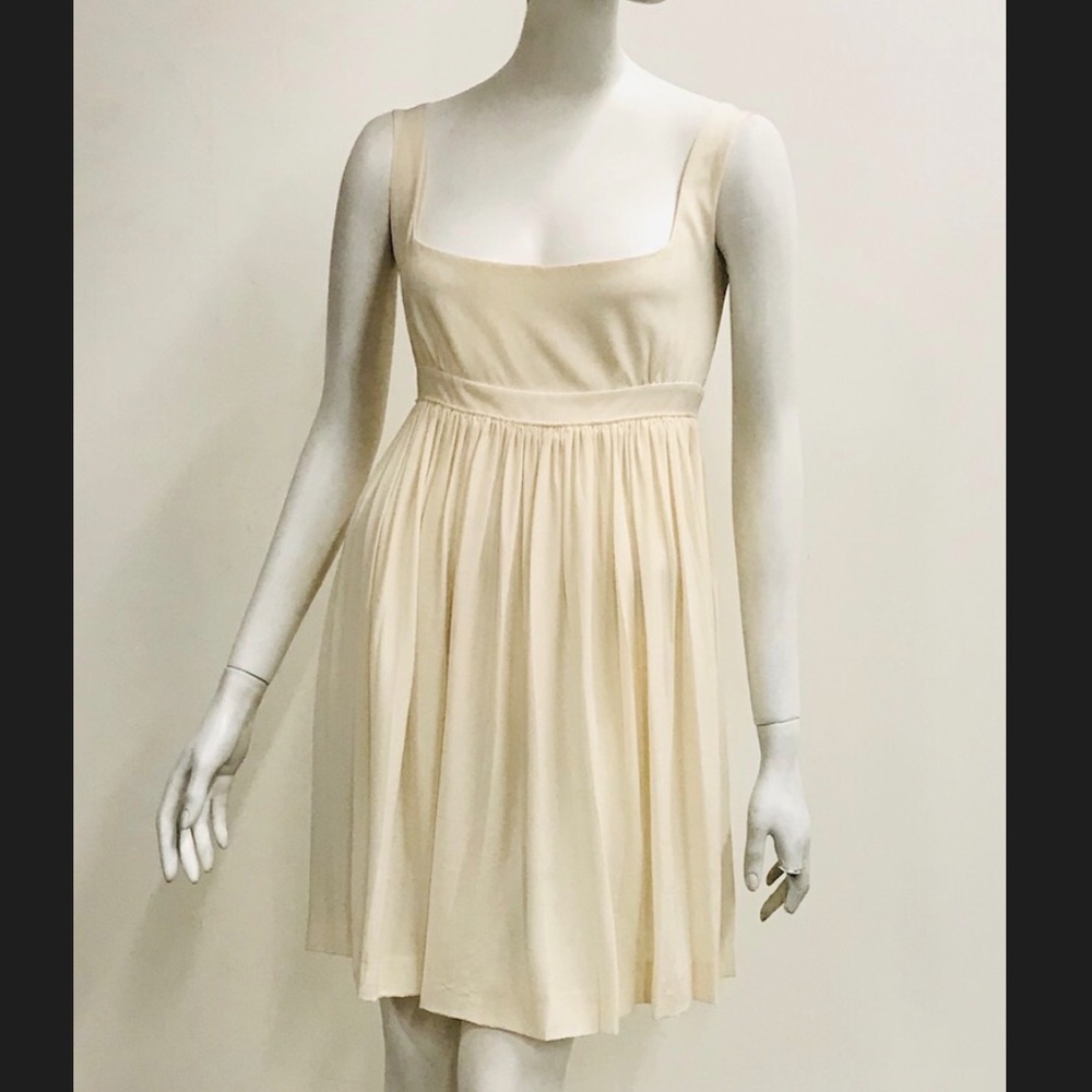 Miu Miu silk ivory vintage dress